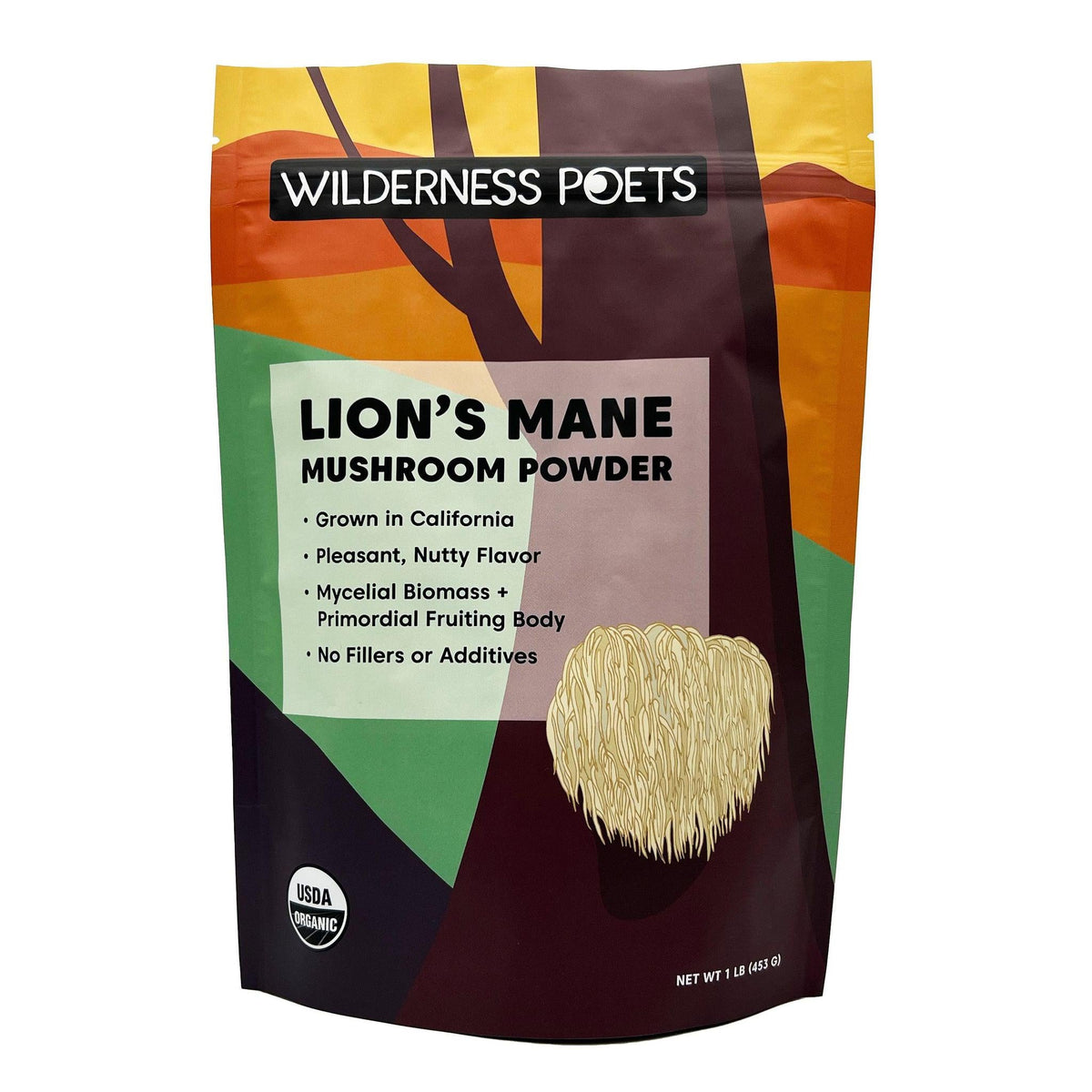 Wilderness Poets organic lion's mane mushroom powder