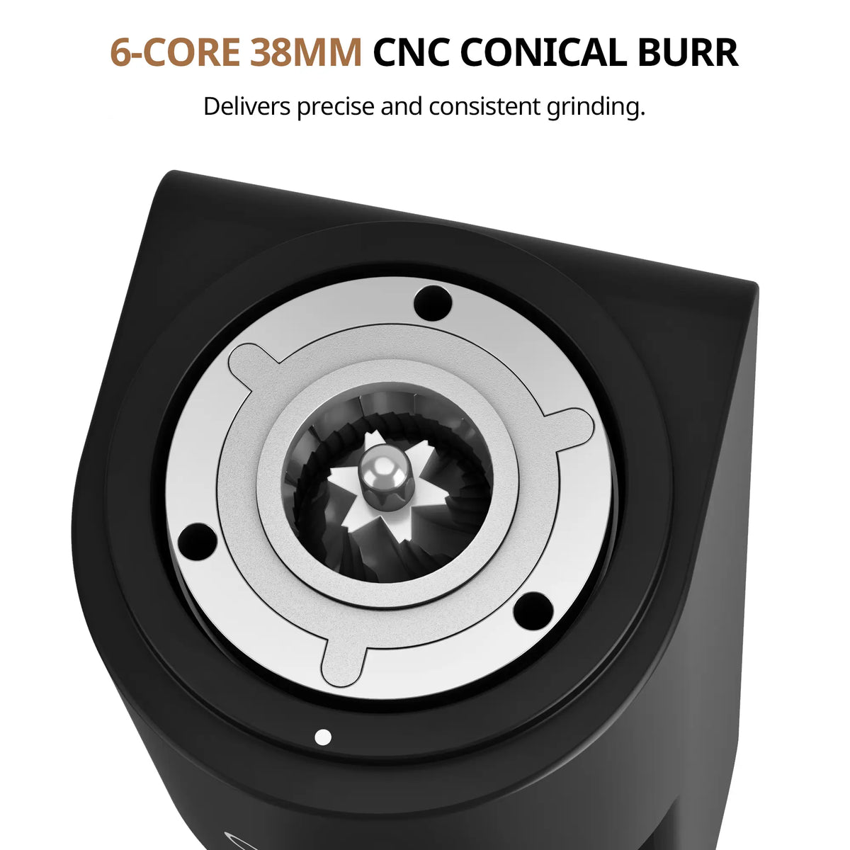 Geimori GU38 compact single-dose coffee grinder, view 5