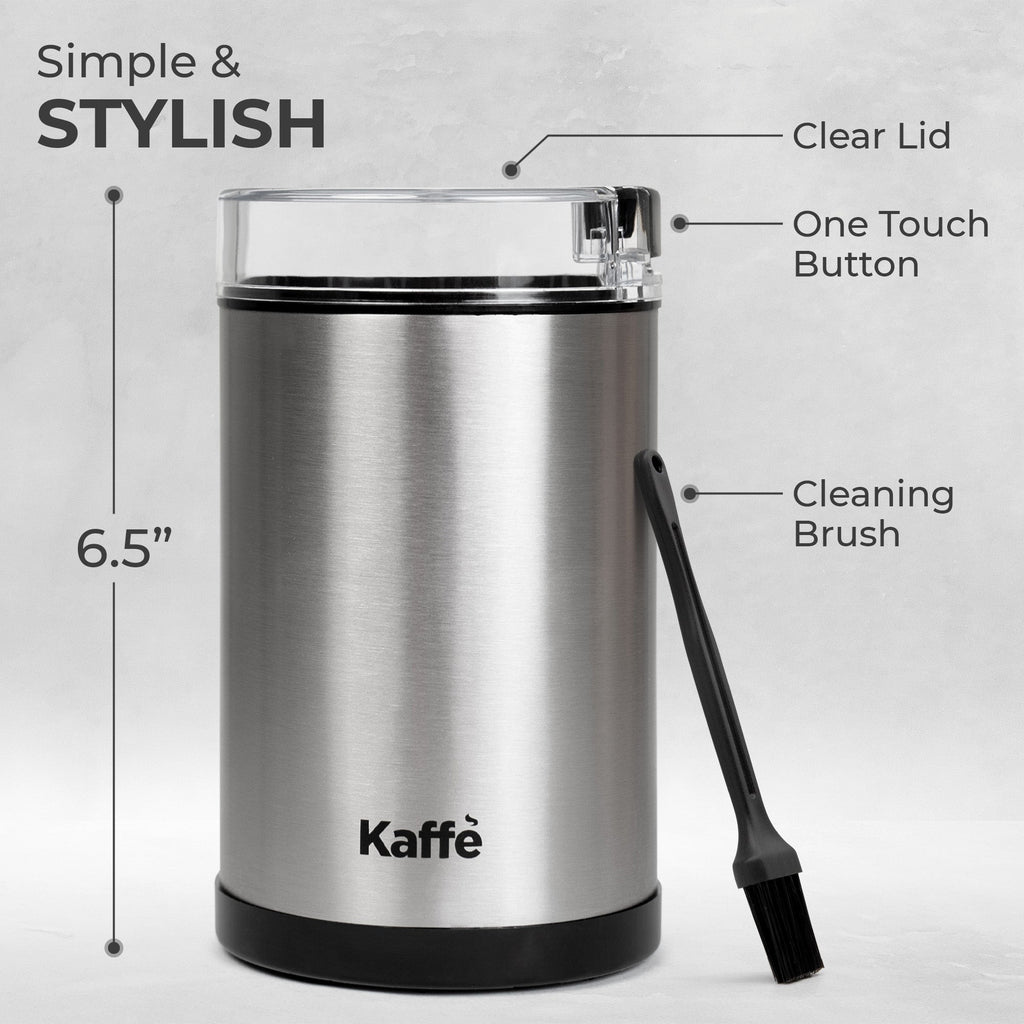Kaffe KF2020 stainless steel blade coffee grinder, view 3