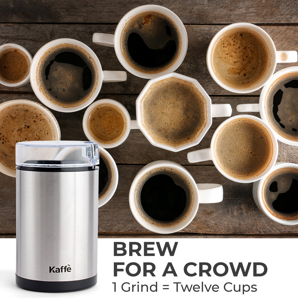 Kaffe KF2020 stainless steel blade coffee grinder, view 6