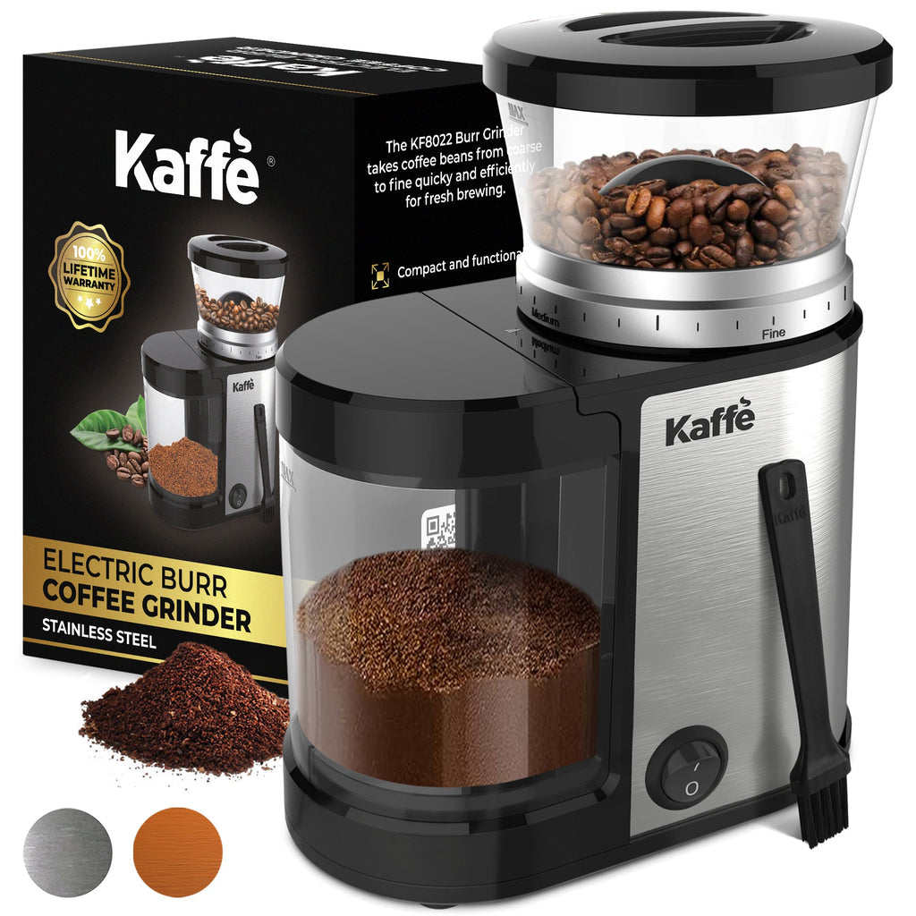 Kaffe KF8022 electric burr coffee grinder, view 2