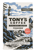 12 oz bag of Tony's Coffee Foghorn, organic medium and dark roast