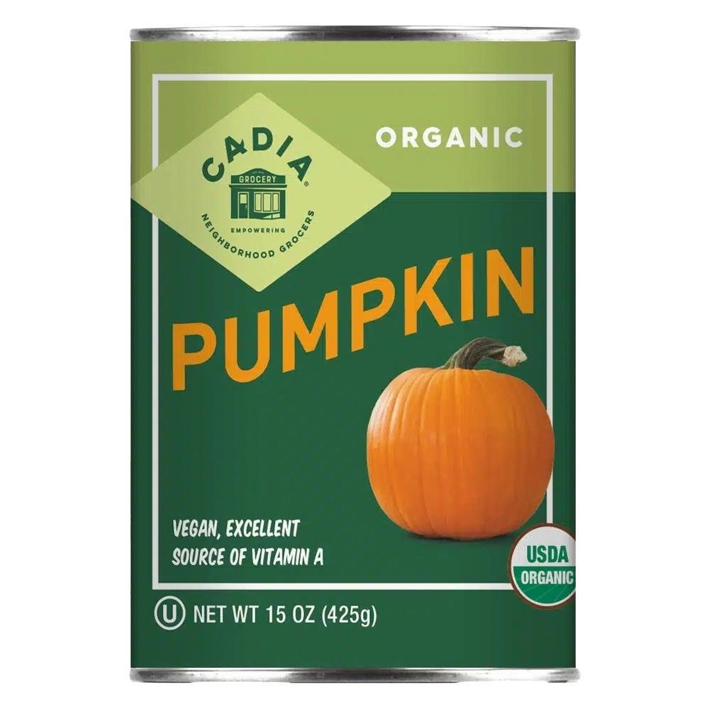CADIA organic canned pumpkin, 15 oz