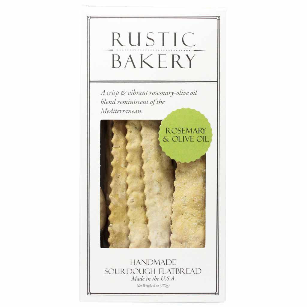 Rustic Bakery rosemary and olive oil organic sourdough flatbread crackers