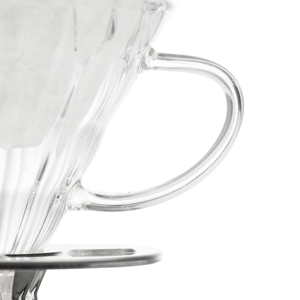 Yama Glass Cone Coffee Dripper - Stainless Steel
