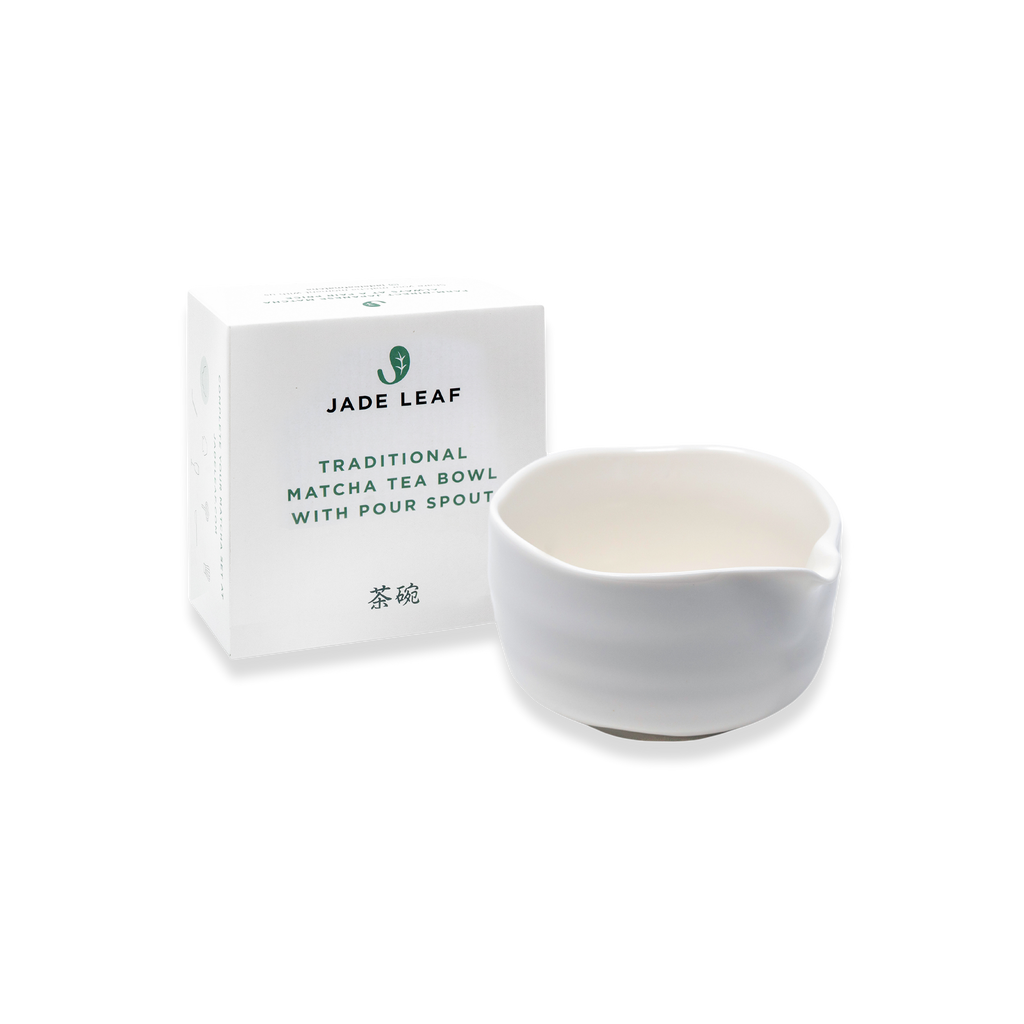 Traditional Matcha Tea Bowl with Pour Spout