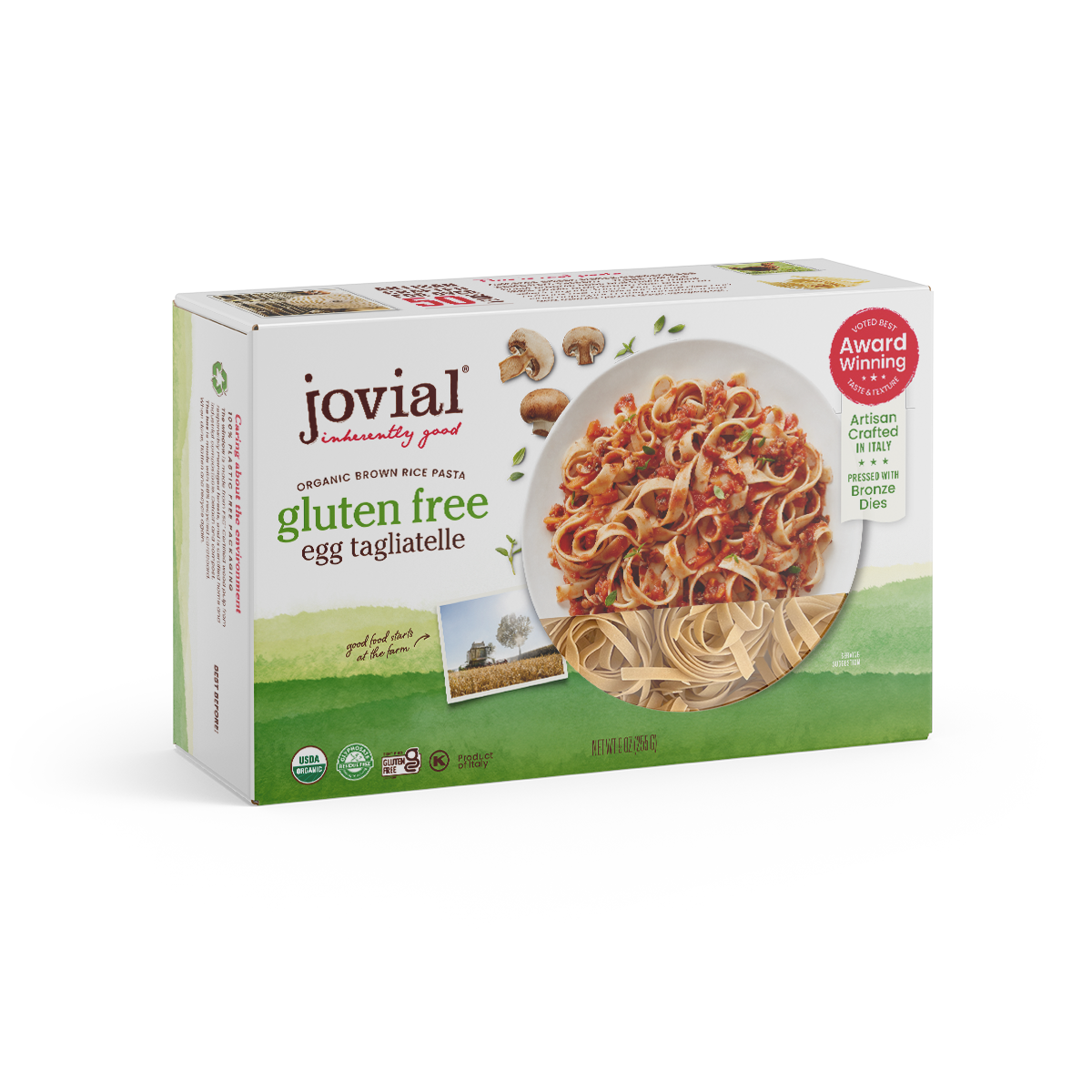 Organic Gluten Free Brown Rice Pasta Egg Tagliatelle