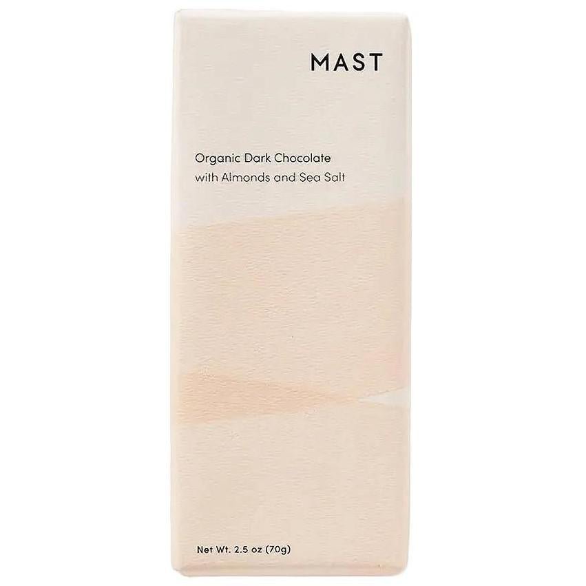 Mast organic 70% dark chocolate with almonds and sea salt