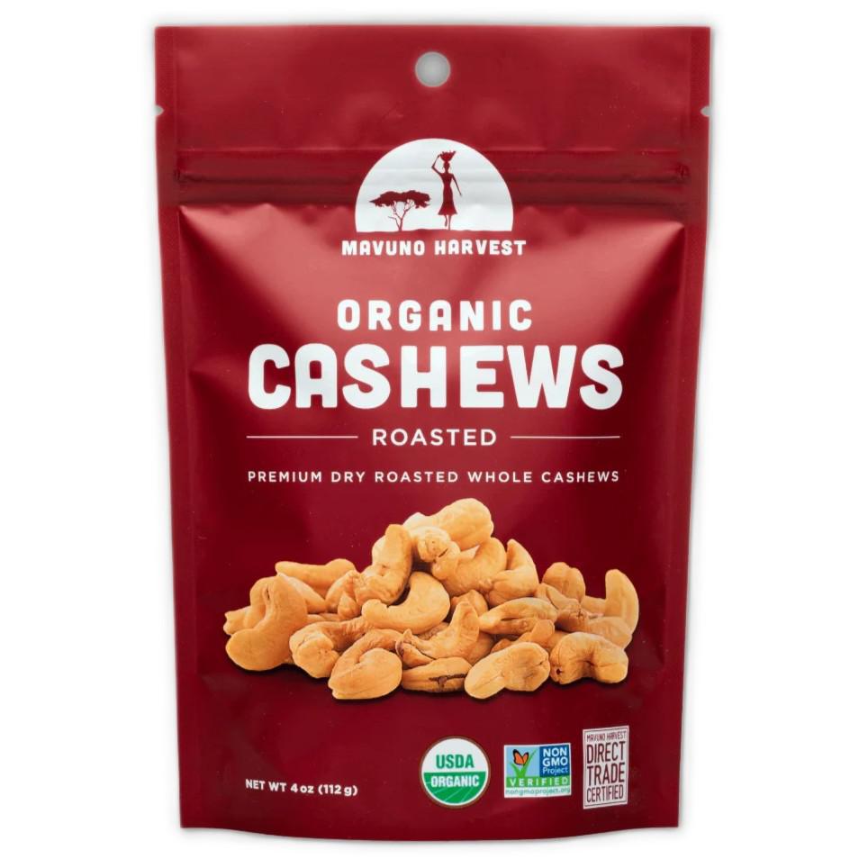 Mavuno Harvest organic roasted cashews